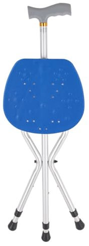 Bastón Silla Plegable Adulto Mayor Bastones Para Mayores Con Silla Bastón De Asiento Plegable Ajustable Bastón Y Taburete Para Ancianos Y Discapacitados Para Caminar Viajar
