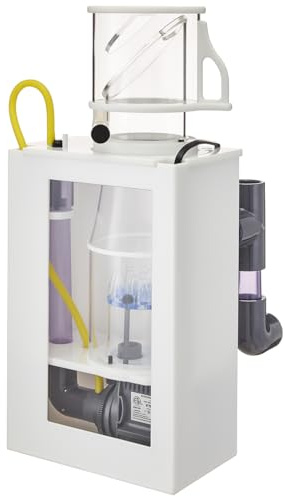 AquaReady Coni Hang On Back Protein Skimmer per acquari di acqua salata, fino a 175 galloni di filtrazione, Hang On Esterno, Filtrazione regolabile, Pompa ultra silenziosa, Design compatto a basso