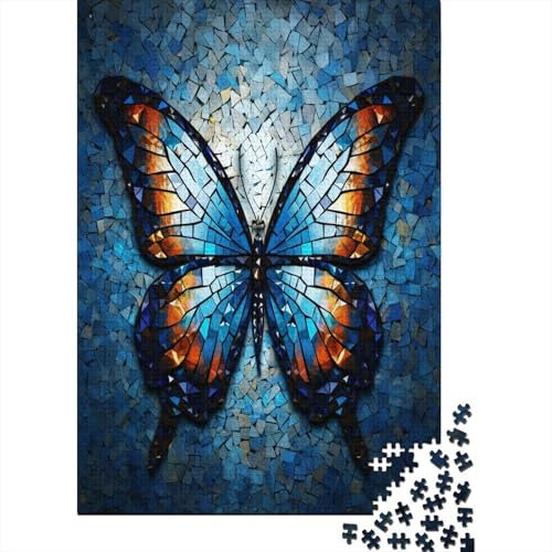 Puzzle Farbenfrohes Schöner Schmetterling Geschicklichkeitsspiel Erwachsene Puzzles Tier Clevere Rätsel 1000 Teile Geburtstagsgeschenk Für Erwachsene Für Erwachsene Kinder 1000pcs (75x50cm)