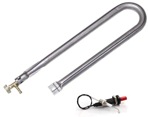 Bruciatore a Gas cm 48 a U ricambio universale per barbecue pietra ollare pietra lavica piastra ghisa (BRUCIATORE GAS METANO)