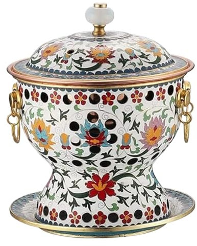 Fondue Chinoise Cuisinière de Camping Pot Chaud Traditionnel De Style Chinois Pour Une Personne, Poêle À Alcool En Cuivre Pur Pour Les Dîners Appareil fondue