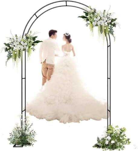WCQSYY 1.40/2.30M Haut Arche De Jardin Arceau À Rosiers Treillis pour Plantes Grimpantes Arche De Mariage Extérieur 1.20M 1.40M 3.0M 3.50M Largeur,Blanc,W2.4M*H2.2M