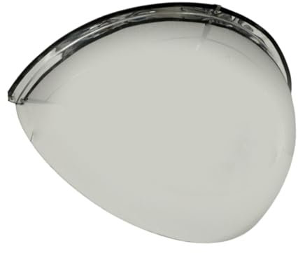 Milageto Half Dome Mirror Half Convex Mirror Security Accessories 180 Degree Viewing Angle for Indoor Outdoor Garage Parking Hospital