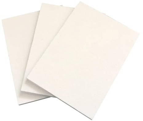 Pannello isolante in fibra di ceramica, pannello isolante termico 2300 F, per forno a camino, forgia, fornace per pizza (300 x 300 x 10 mm)