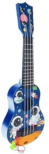 44cm Guitare Enfant Guitares et Instruments à Cordes pour Enfants, Guitare ukulélé pour Enfants avec 4 Cordes Ajustables