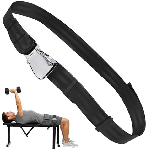J Bryant Ceinture de stabilisation Nordic Curl Bank - Design de ceinture de sécurité - Fixation du corps avec boucle de blocage - Ceinture de sécurité réglable pour l'entraînement en position assise