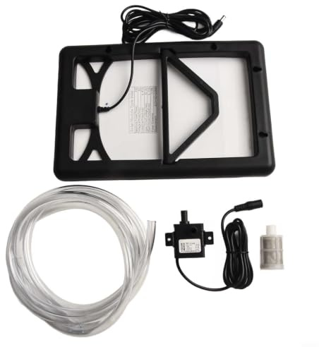 Pompa solare per laghetto con pannello da 6 W, pompa a immersione da 12 V, per laghetto e acquario, silenziosa, 240 l/h, pannello solare regolabile, pompa dell'acqua senza fili per giardino