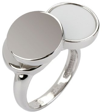 Cobra Damring silver JR674AGBL, Silver, Agat