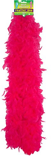 Best Dressed Feather Boa 150cm Perfect For Halloween/Hen Party Fancy Dress-Pink