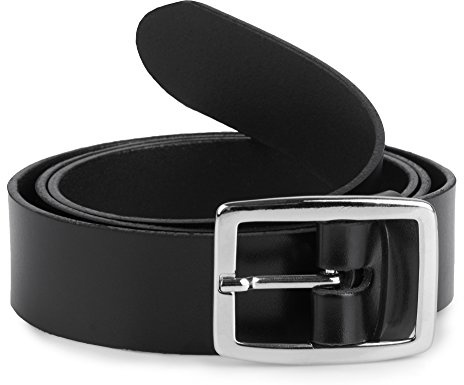 Merry Style Damen Gürtel Ledergürtel D41 (Schwarz-2, 95 cm (Gesamtlänge 110 cm))