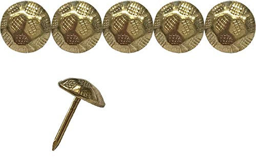 1000 Clous tapissier - Laitonné strié - Ø11mm - Lentille fer