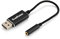 USB to 3.5mm Jack, External Sound Card, Audio Converter, Aux Cable for Headphones and Mic, Plug and Play for PC, Laptop, PS4, MacBook, TRRS 4-Pole, USB DAC