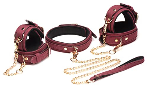 Master Series Bondage Set-AG882 - Juego de bondage, color burdeos, talla única