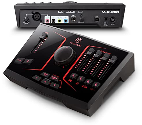 M-GАМЕ Solo USB Audio Interface Mixer für Streaming & Gaming mit XLR-Mikrofoneingang, optischem Eingang, Stimmeffekten, Sampler & dedizierter Software