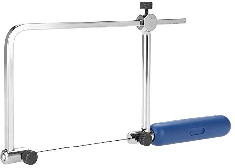 ASB500 Scie à Chantourner Professionnelle, Cadre en Acier à Haute Teneur en Carbone, pour Travail du Bois et Bijouterie, avec Lames Réglables