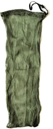 Namaka® Retino Portapesci Verde con Chiusura a Strozzo Lungo 100 cm con Maglia mm 6 e con Rete Maglia Pesante