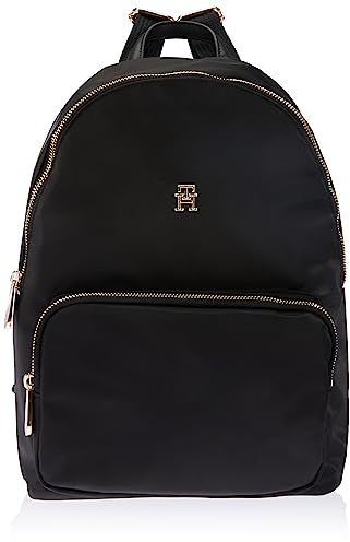 Tommy Hilfiger Damen Rucksack Poppy Backpack Mittelgroß, Schwarz (Black), Einheitsgröße