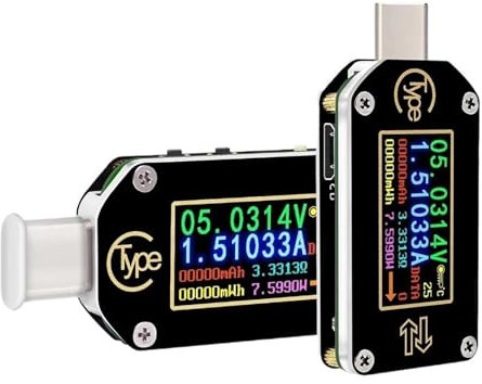 RD TC66/TC66C Tipo-C PD trigger USB Voltmetro amperometro tensione 2 vie misuratore di corrente multimetro PD caricabatterie batteria Tester USB (Color : TC66)