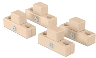 babybay Verbindungsbacken zum Laufstall passend für Modell Original, Midi, Maxi und Boxspring, beige lackiert