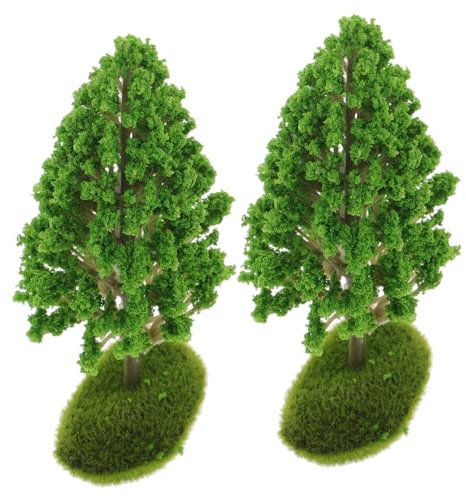 NUOBESTY 6 STK Baummodell Gemischter Modellbaum Miniatur-modellbaum Bäume Trainieren Mini-pflanzendekor Mini-kiefern Mini-zubehör Modell Zedern Minibäume Kleiner Junge Baby Mischen Plastik