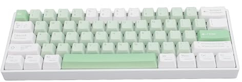 Sxhlseller 60% Teclado Mecánico de 61 Teclas, Teclado Inalámbrico Retroiluminado RGB para Juegos con Interruptor Rojo, Teclado Compacto Intercambiable en Caliente Recargable para Android
