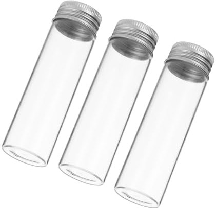 Cabilock 20 Frascos De Vidrio 50ml Tapa De Aluminio Práctica y Segura Ideal Para Dulces y Té