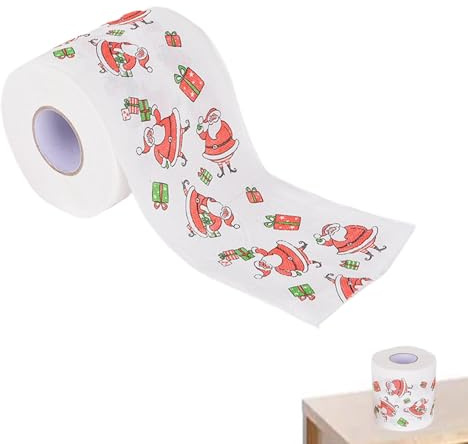 Weihnachtsdekoration, lustiges Toilettenpapier, Weihnachtsdruck, Seidenpapier – Weihnachtsdesign, Papierservietten, Weihnachtsmotiv, Papierserviette für Winterferien, Abendessen, Partys