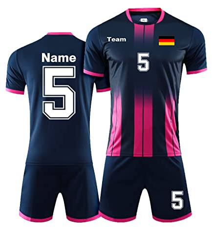 LAIFU Maßgeschneiderte Fußballtrikots für Erwachsene und Kinder, Personalisiert mit Namen, Nummern, Logos und Mannschaftsnamen Fußballtrikots
