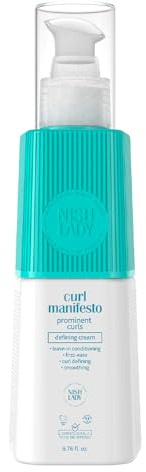 Nishlady Curl Manifesto Lockencreme 200 ml – Leave-In Anti-Frizz Creme für Locken & Wellen – Styling, Feuchtigkeit & Definition für geschmeidige, glänzende Locken – Ohne Silikone