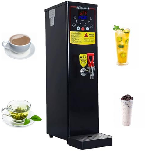 BDJSN Caldaia per Acqua Calda Potabile Commerciale, Erogatore di Acqua Calda da Tavolo in Acciaio Inossidabile da 60 L/h con Rivestimento da 20 L, Controllo Automatico della Temperatura