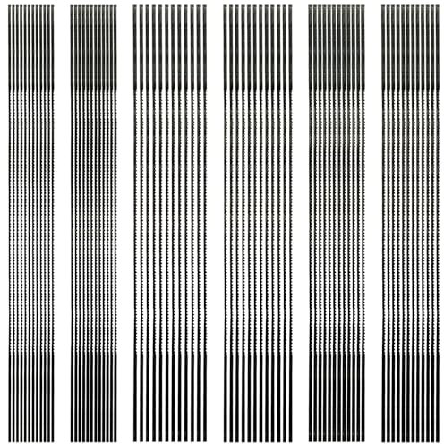 TXErfolg 72 Stück Dekupiersägeblatt Nr. 1 2 3 4 5 6 Spirallaubsägeblätter 130mm Laubsägeblätter Dekupiersäge Modellbausäge passend für Dekupiersägen für Holz kunststoff Metall