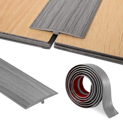 Übergangsprofil T Profil, Übergangsleiste Selbstklebend 5cmx200cm, Übergangsleiste Boden für Türschwellen und Verbindungsböden von Laminatdielenfliesen