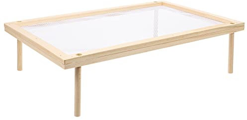 Luxshiny Spaghetti Noodle Drying Rack Single Layer Sturdy Pasta Rack Fruit Vegetable Dryer Household Kitchen Organizer