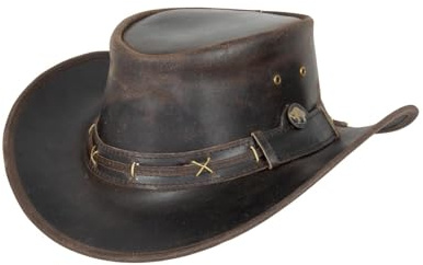 Black Jungle Roswell Lederhut, Westernhut, Australienhut, Cowboyhut