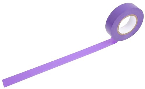 LIFKOME Cinta Aislante Morada de PVC 19Mm X 20m Autoadhesiva y Resistente al Frío y Alta Temperatura para Aislamiento Eléctrico y Reparación de Cables Interiores y Exteriores