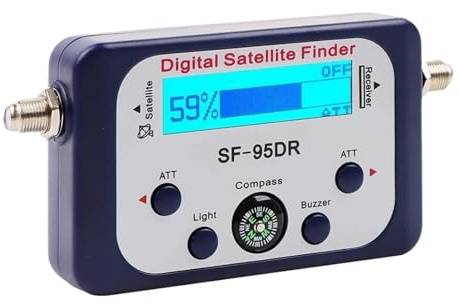 Rilevatore Satellitare Digitale For Cercatori Di Segnali Satellitari Da Campeggio For Display Grafico LCD Dish Network Retroilluminato Rilevamento Preciso