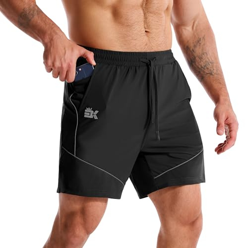 ZENWILL Pantalón Corto Deporte Hombre Pantalones Cortos Gym | Pantalones Cortos Hombre Deportivos Bolsillo Cremallera, Pantalon Corto Running Ligero Hombre, Pantalón Corto Gimnasio Short
