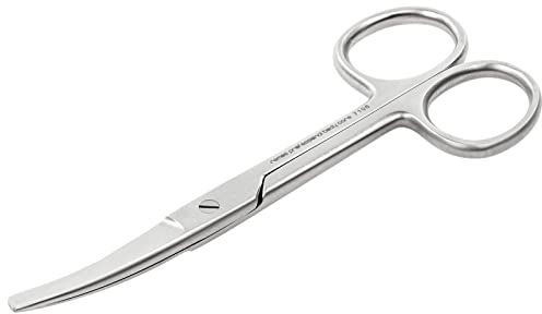 REMOS Forbici per la casa, forbici universali, a punta, tagliente curvo, 12 cm, acciaio inossidabile