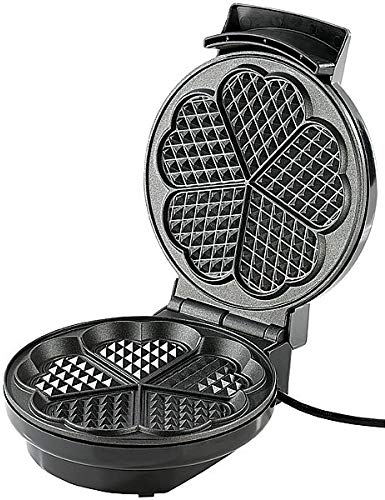 Rosenstein & Söhne Elektrische Waffeleisen: Waffeleisen für Herzwaffeln (mit Waffel-Backflächen, Waffel Backautomaten, Automat)