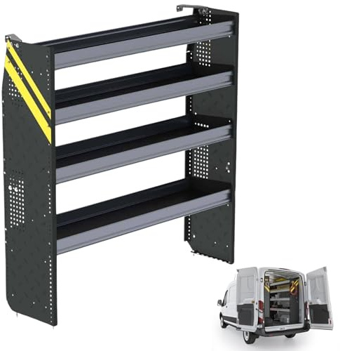 American Truck Equipment Ranger Design Steel Shelving Unit for High Roof Van, 14 x 62 x 60. Model: N5-RS60-4