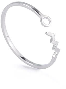 Dreamtimes Edelstahl Sternzeichen Ringe für Frauen 12 Sternzeichen Offener Ring Widder Löwe Jungfrau Zwillinge Waage Fische Skorpion Geburtstagsgeschenk
