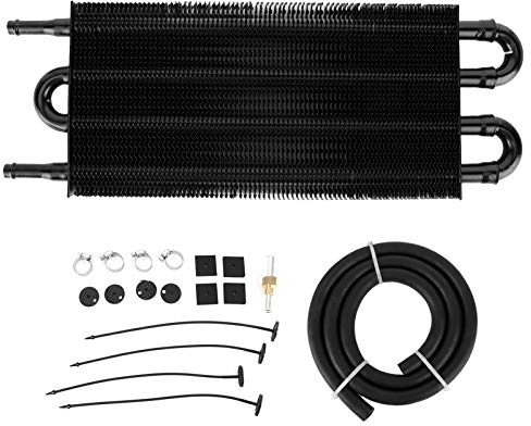 Kit universel de radiateur de refroidisseur d'huile, accessoire de convertisseur de radiateur de refroidissement de direction assistée de transmission de refroidisseur d'huile en aluminium à 4 rangées