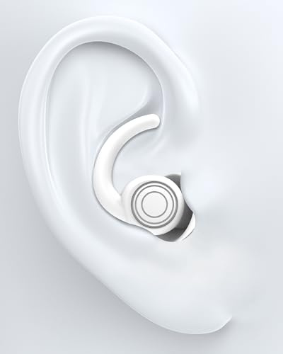 SUPCEAT Öronproppar för Sömn&Bullerreducering, Mjuka Återanvändbara&Tvättbara, Öronproppar för Bullerreducering för Sömn, Fest, Konserter, Studier&Arbete (White)