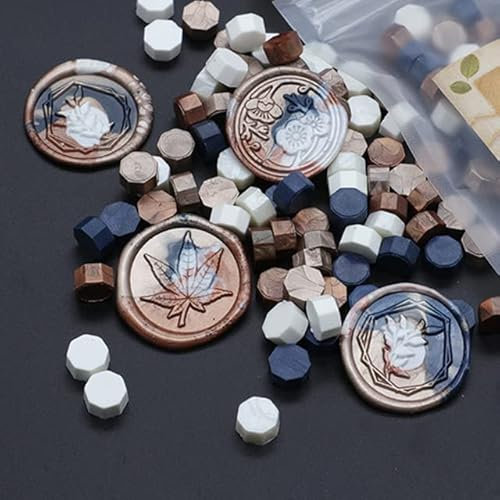 100 Stück Achteck-Siegelwachs-Perlen, gemischte Farben, Siegelstempel, Wachs, DIY-Handbuch, Retro-Dekoration für die Herstellung von Werkzeugen zur Herstellung von Hochzeitspostkarten-12