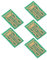 5pcs / Set Autocollant D'amélioration du Signal de Téléphone Portable Autocollants Amplificateur de Signal Portable pour Ascenseurs Amplificateur de Signal de Téléphone Portable
