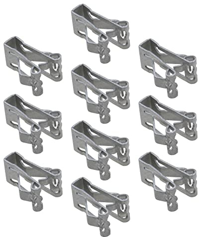 The Lord of the Tools 10 Stück 17 mm Fahrzeuginnenraum-Polsterhalter, Metallverkleidung, Clips, Autozubehör für die Befestigung von Seitenschwellern, Stoßstangen, Armaturenbrettern