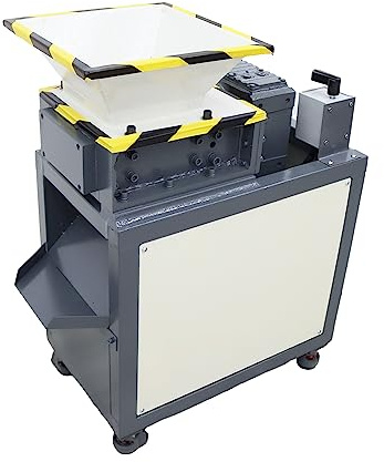 HayWHNKN Universal Biaxial Crusher Metal Shredder Electric Chipper Crusher Plastic Shredder for Crushing Aluminum Plate Pig Bone Cardboard 220V