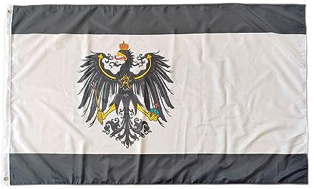 Bandera de Prusia, bandera colores Prusia, bandera 150cm x 90cm, bandera Prusia (Prusia)