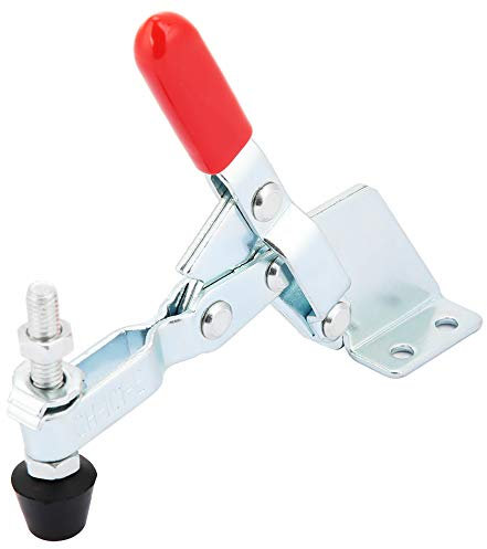 Morsetto a Levetta a Sgancio Rapido, Morsetto Verticale Fisso Rapido in Ferro Zincato da 130 Mm, Morsetti Utensile A Mano Per La Lavorazione del Legno E Saldatura(GH-101-B)