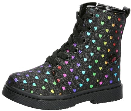 LICO Mädchen Isalie Mode-Stiefel, Schwarz Bunt, 34 EU